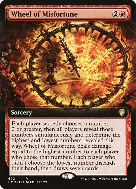 Wheel of Misfortune (CMR) (Foil) (Extended Art) (#672)