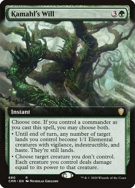 Kamahl's Will (CMR) (Extended Art) (#680)