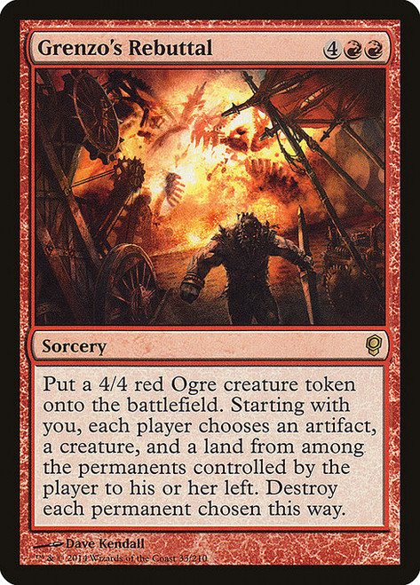 Grenzo's Rebuttal (CNS) (Foil) (#33)