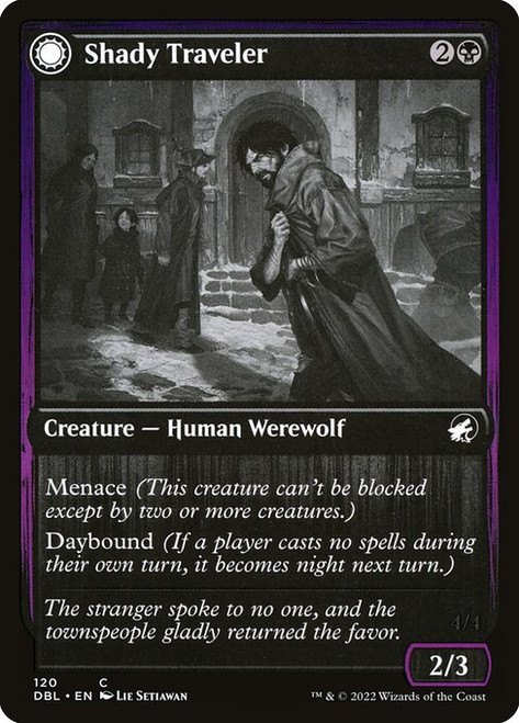 Shady Traveler // Stalking Predator (DBL) (Foil) (#120)