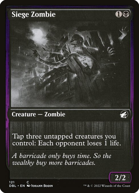 Siege Zombie (DBL) (Foil) (#121)