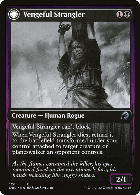 Vengeful Strangler // Strangling Grasp (DBL) (Foil) (#126)