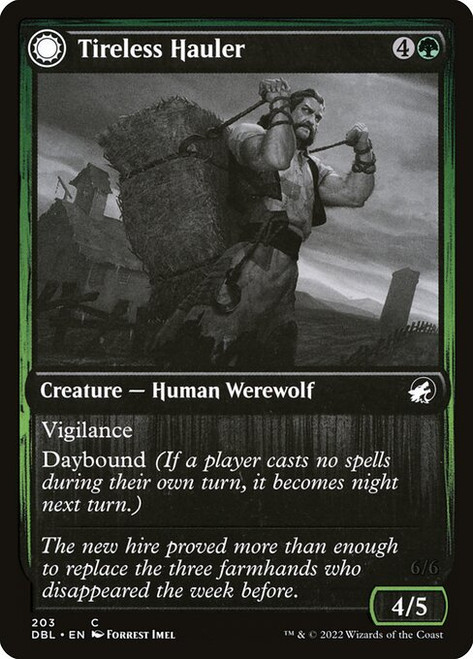 Tireless Hauler // Dire-Strain Brawler (DBL) (Foil) (#203)