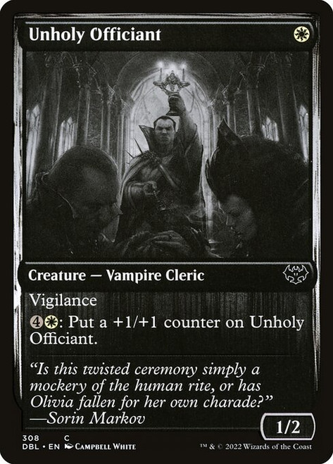 Unholy Officiant (DBL) (Foil) (#308)