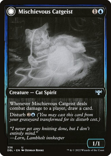 Mischievous Catgeist // Catlike Curiosity (DBL) (Foil) (#336)