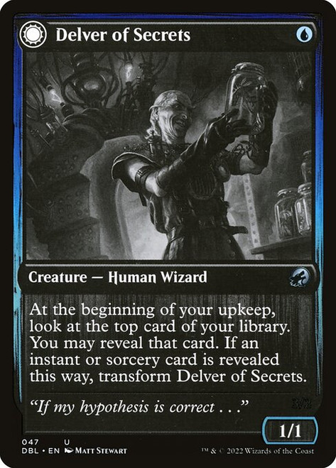 Delver of Secrets // Insectile Aberration (DBL) (Foil) (#47)