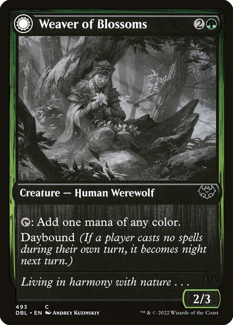 Weaver of Blossoms // Blossom-Clad Werewolf (DBL) (Foil) (#493)