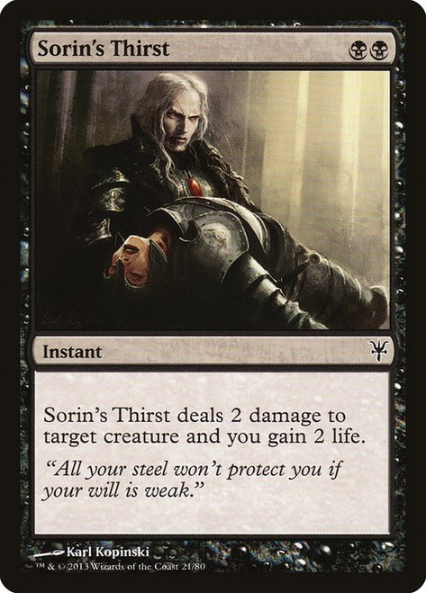 Sorin's Thirst (DDK) (#21)