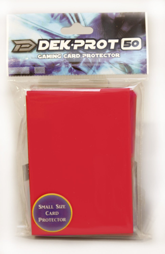 Dek Prot 50ct. Yugioh Sized Sleeves - Pepper Red