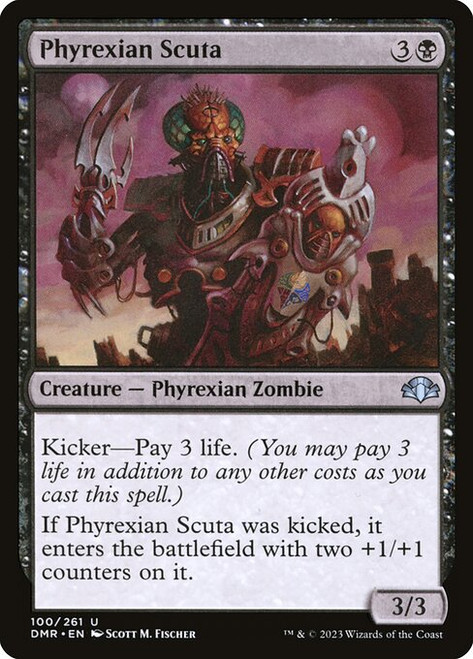 Phyrexian Scuta (DMR) (Foil) (#100)
