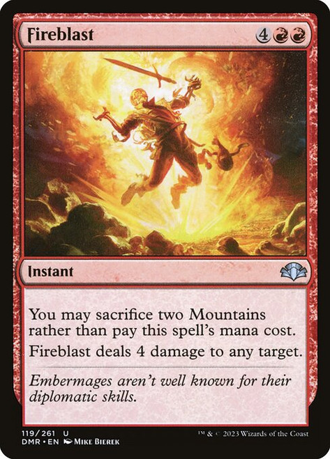 Fireblast (DMR) (Foil) (#119)