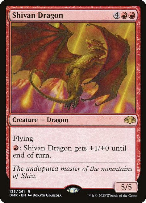 Shivan Dragon (DMR) (Foil) (#135)