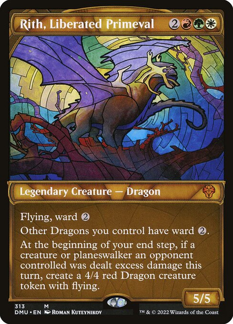 Rith, Liberated Primeval (DMU) (Foil) (Showcase) (#313)