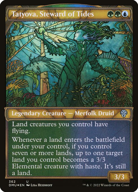 Tatyova, Steward of Tides (DMU) (TexturedFoil) (Showcase) (#362)