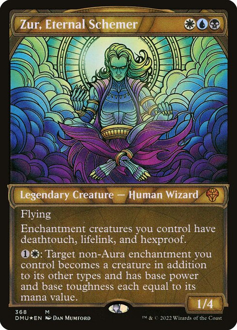 Zur, Eternal Schemer (DMU) (TexturedFoil) (Showcase) (#368)