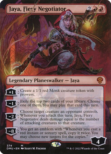 Jaya, Fiery Negotiator (DMU) (Borderless) (#374)