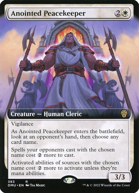 Anointed Peacekeeper (DMU) (Foil) (Extended Art) (#383)