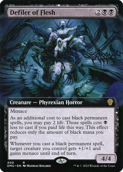 Defiler of Flesh (DMU) (Foil) (Extended Art) (#400)
