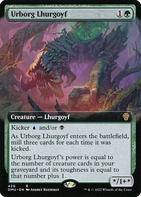 Urborg Lhurgoyf (DMU) (Foil) (Extended Art) (#420)