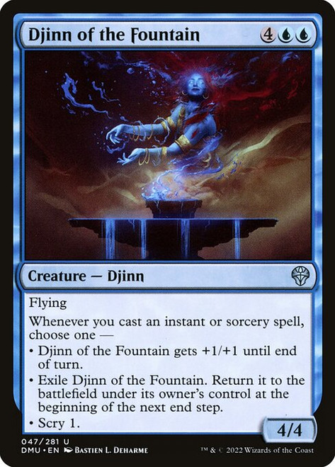 Djinn of the Fountain (DMU) (Foil) (#47)