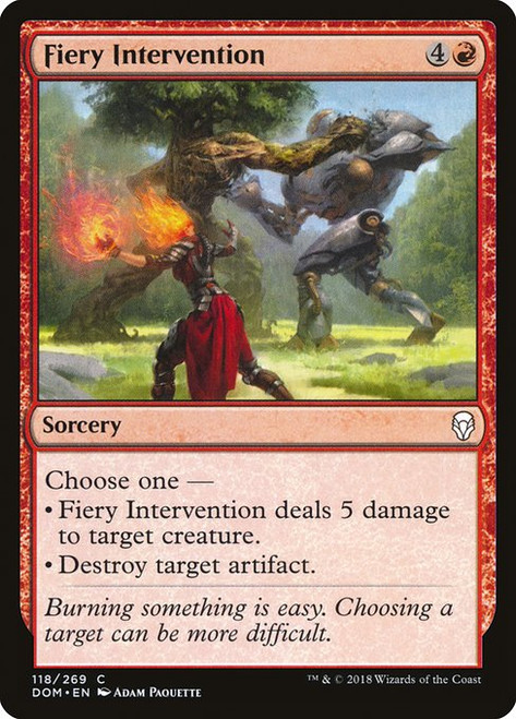 Fiery Intervention (DOM) (Foil) (#118)