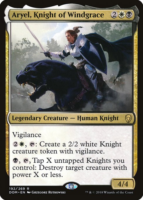 Aryel, Knight of Windgrace (DOM) (Foil) (#192)