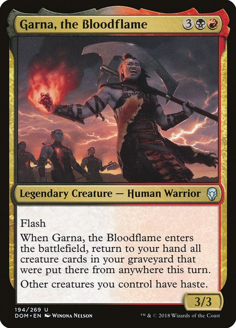 Garna, the Bloodflame (DOM) (Foil) (#194)