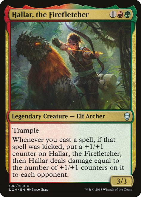 Hallar, the Firefletcher (DOM) (Foil) (#196)
