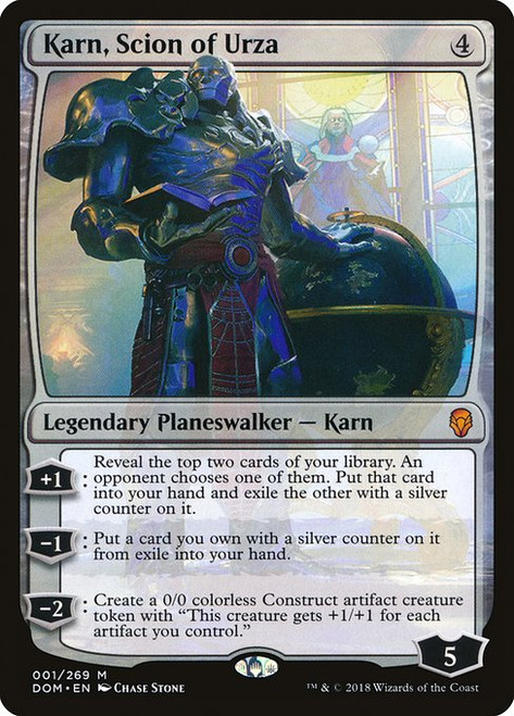 Karn, Scion of Urza (DOM) (#1)