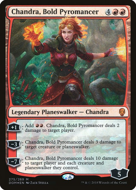 Chandra, Bold Pyromancer (DOM) (Foil) (#275)