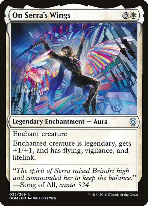 On Serra's Wings (DOM) (Foil) (#28)