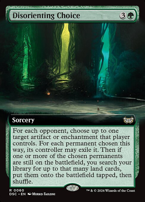 Disorienting Choice (DSC) (Foil) (Extended Art) (#60)