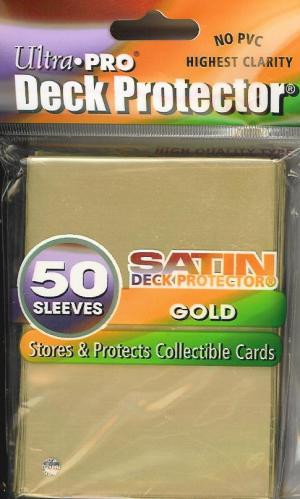 Ultra Pro Standard Satin Sleeves Pack of 50 in Gold