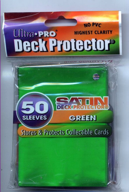 Ultra Pro Standard Satin Sleeves Pack of 50 in Green