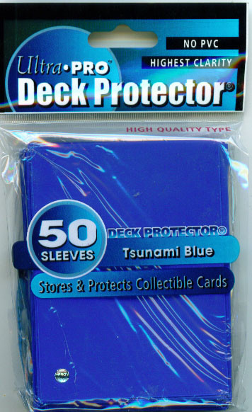 Ultra Pro Standard Sleeves Pack of 50 in Tsunami Blue
