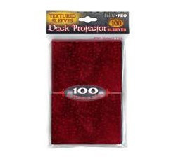 Ultra Pro Textured Deck Protector Sleeves Pack of 100 in Burgundy
