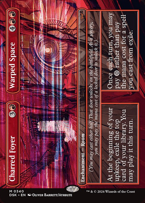 Charred Foyer // Warped Space (DSK) (Foil) (Borderless) (#340)