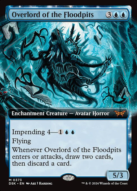 Overlord of the Floodpits (DSK) (Foil) (Extended Art) (#373)