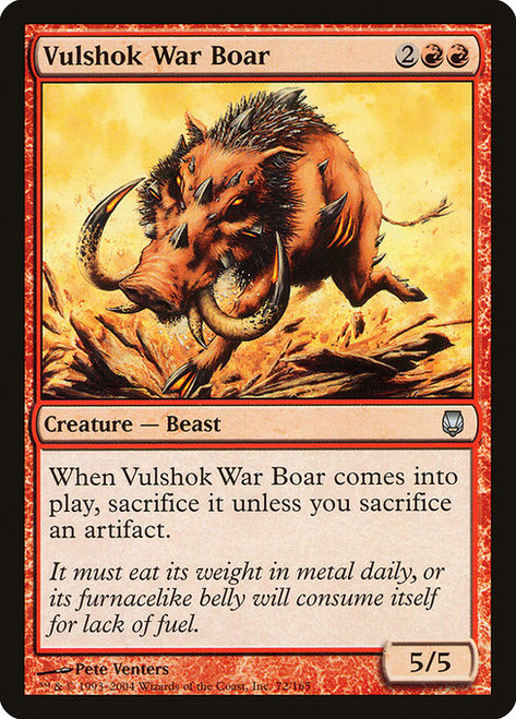 Vulshok War Boar (DST) (Foil) (#72)