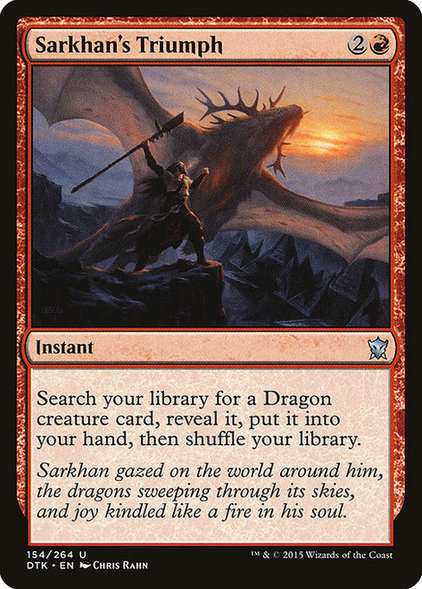 Sarkhan's Triumph (DTK) (Foil) (#154)