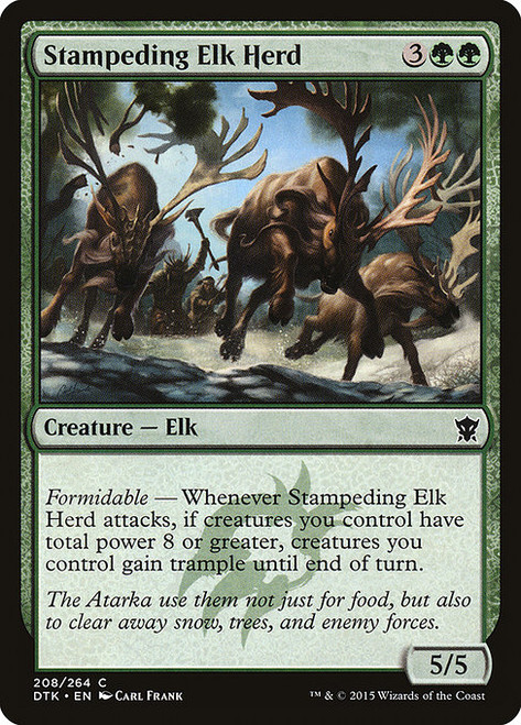 Stampeding Elk Herd (DTK) (Foil) (#208)