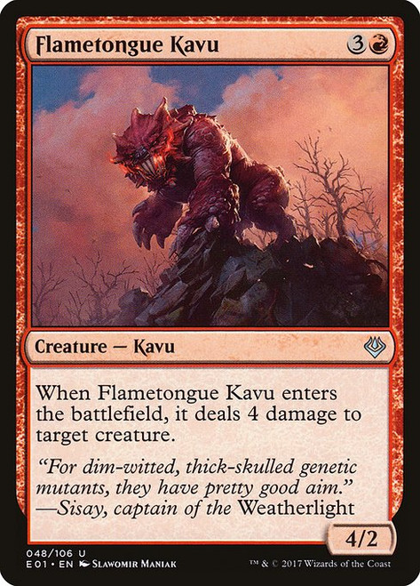 Flametongue Kavu (E01) (#48)