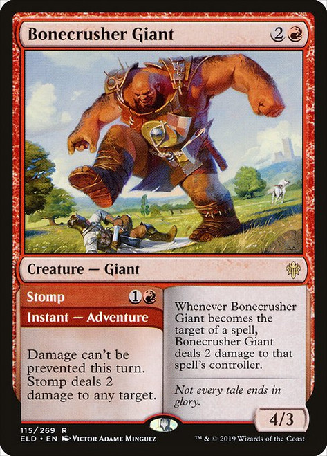 Bonecrusher Giant // Stomp (ELD) (Foil) (#115)