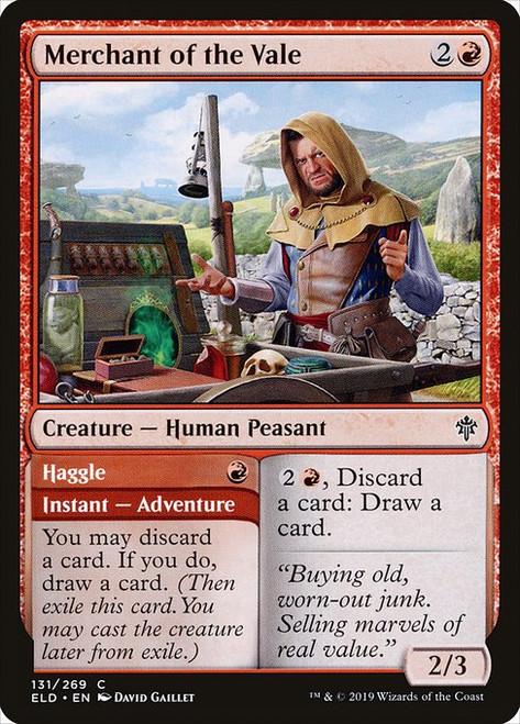 Merchant of the Vale // Haggle (ELD) (Foil) (#131)