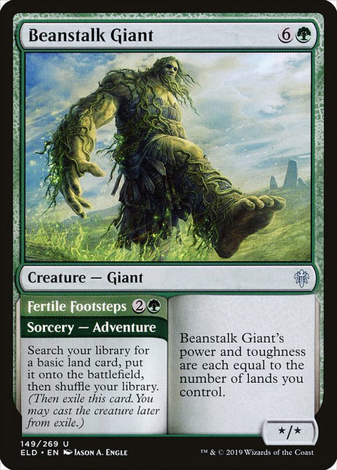 Beanstalk Giant // Fertile Footsteps (ELD) (Foil) (#149)