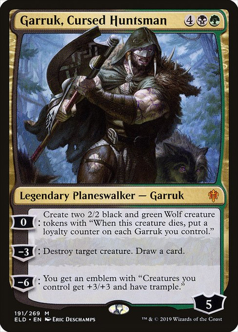 Garruk, Cursed Huntsman (ELD) (Foil) (#191)