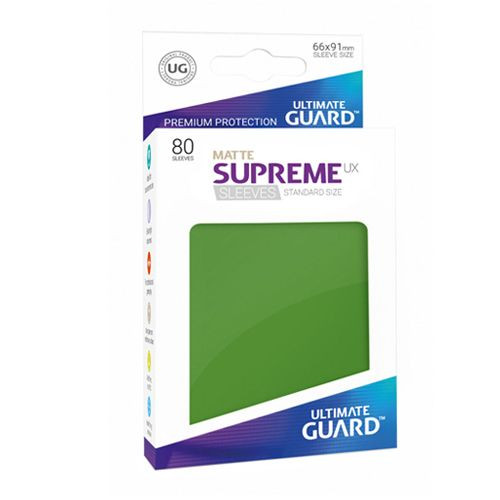 Ultimate Guard - Supreme UX Sleeves Standard Size - Matte - Green (80)