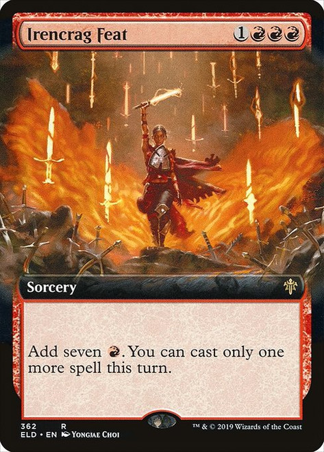 Irencrag Feat (ELD) (Foil) (Extended Art) (#362)