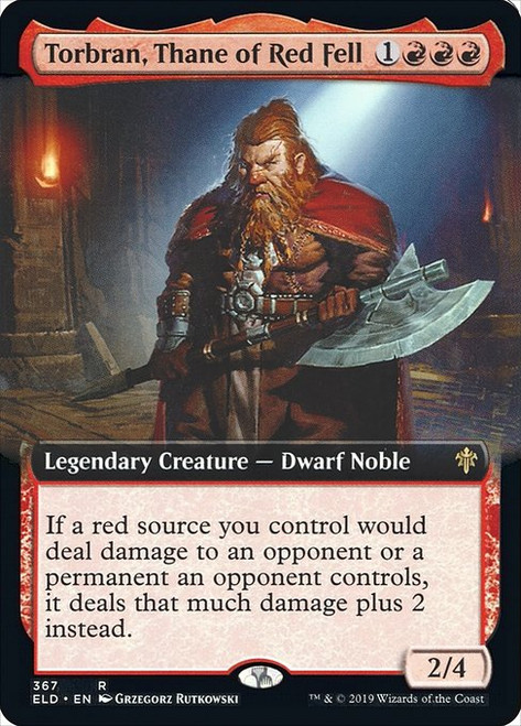 Torbran, Thane of Red Fell (ELD) (Foil) (Extended Art) (#367)