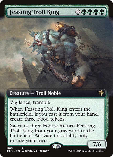 Feasting Troll King (ELD) (Extended Art) (#368)